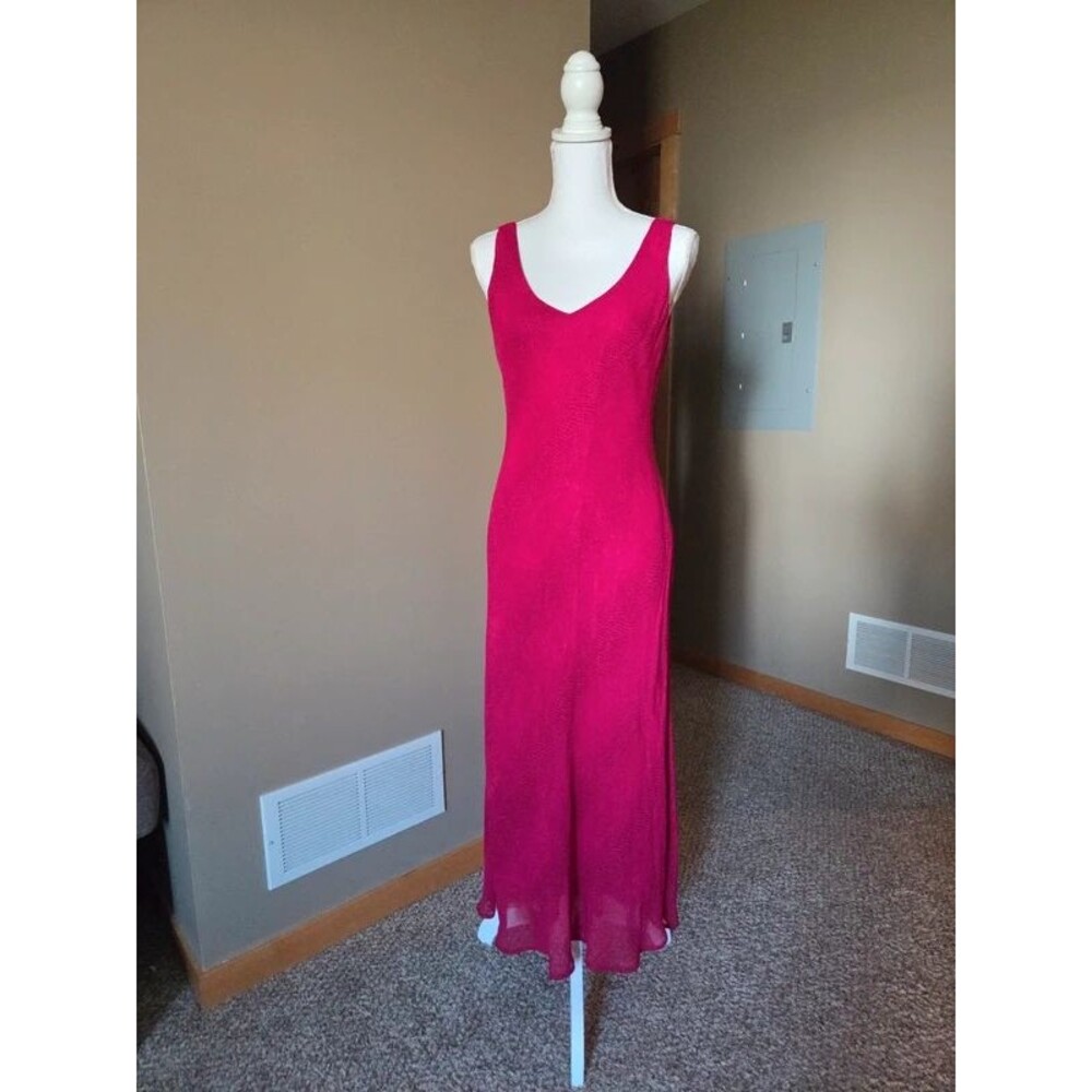 Vintage 90s Jones new York maxi dress magenta